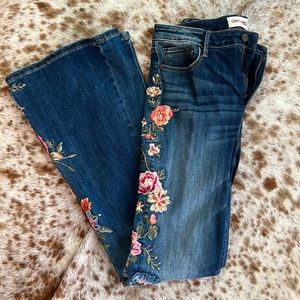 Driftwood Farrah Embroidered Flare Jeans